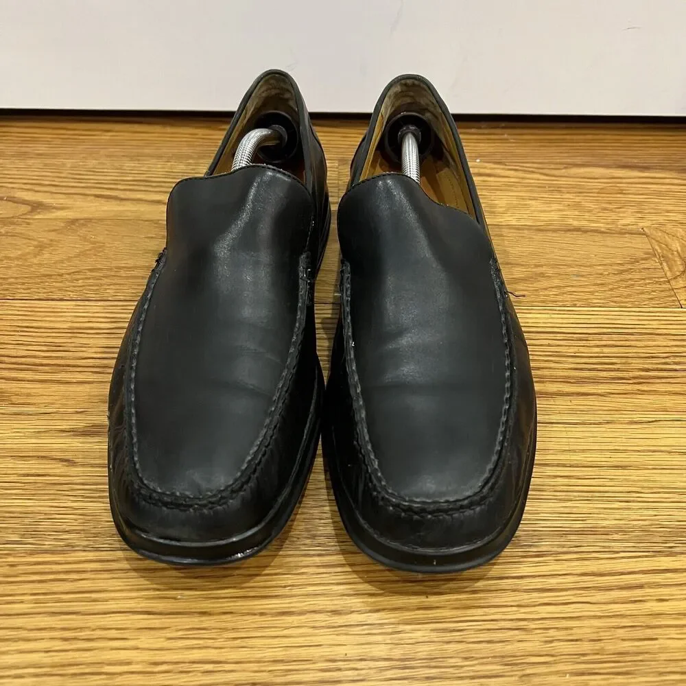 Cole Haan Men’s Air Dempsey Black Slip On Loafers Size 11M C08094 Leather